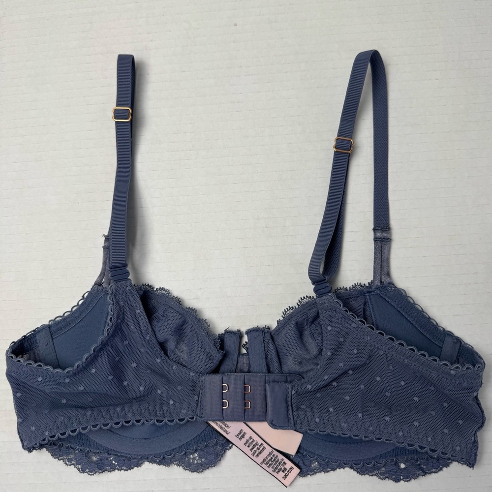 Victoria's Secret Dream Angels push-up without padding blue mesh 32C - Picture 3 of 7